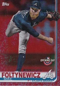 2019 Topps Opening Day - Red #54 Mike Foltynewicz Front