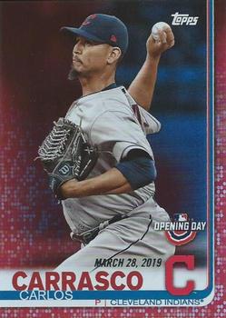 2019 Topps Opening Day - Red #72 Carlos Carrasco Front