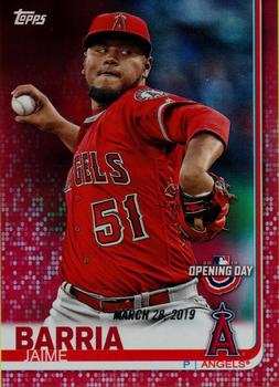 2019 Topps Opening Day - Red #90 Jaime Barria Front