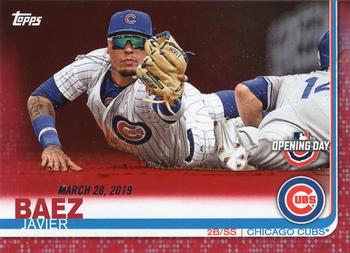 2019 Topps Opening Day - Red #95 Javier Baez Front