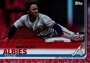 2019 Topps Opening Day - Red #98 Ozzie Albies Front