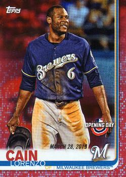 2019 Topps Opening Day - Red #157 Lorenzo Cain Front