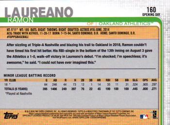2019 Topps Opening Day - Red #160 Ramon Laureano Back