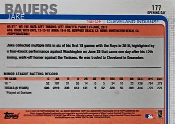2019 Topps Opening Day - Red #177 Jake Bauers Back