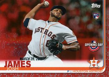 2019 Topps Opening Day - Red #181 Josh James Front