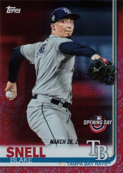 2019 Topps Opening Day - Red #196 Blake Snell Front