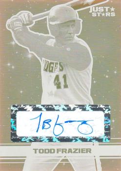 2008 Just Autographs - Just Stars Printing Plates Yellow #11 Todd Frazier Front