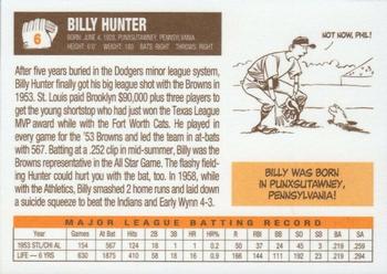 2003 1953 St. Louis Browns 50th Anniversary Set #6 Billy Hunter Back