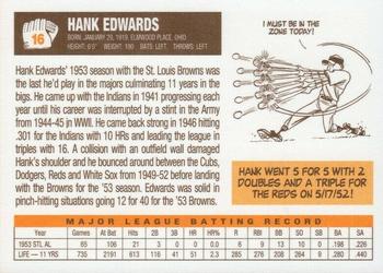 2003 1953 St. Louis Browns 50th Anniversary Set #16 Hank Edwards Back