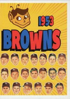 2003 1953 St. Louis Browns 50th Anniversary Set #21 St. Louis Browns Checklist Front