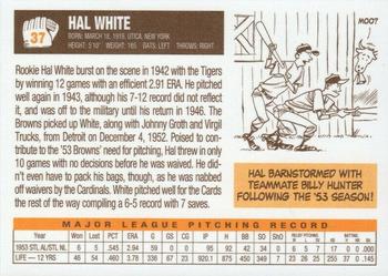 2003 1953 St. Louis Browns 50th Anniversary Set #37 Hal White Back