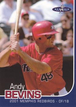 2001 Post Memphis Redbirds #NNO Andy Bevins Front
