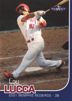 2001 Post Memphis Redbirds #NNO Lou Lucca Front