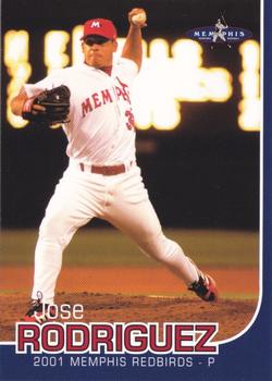 2001 Post Memphis Redbirds #NNO Jose Rodriguez Front
