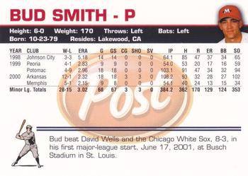 2001 Post Memphis Redbirds #NNO Bud Smith Back