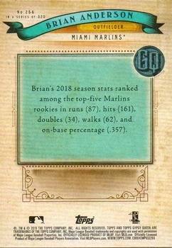 2019 Topps Gypsy Queen - Green #256 Brian Anderson Back