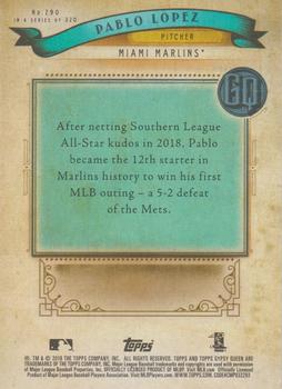 2019 Topps Gypsy Queen - Green #290 Pablo Lopez Back