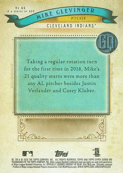 2019 Topps Gypsy Queen - Missing Nameplate #65 Mike Clevinger Back
