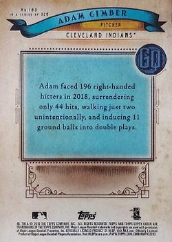 2019 Topps Gypsy Queen - Missing Nameplate #183 Adam Cimber Back