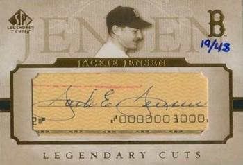 2005 SP Legendary Cuts - Autograph Cuts #LC-JJ Jackie Jensen Front
