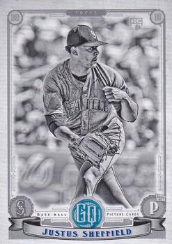 2019 Topps Gypsy Queen - Black & White #187 Justus Sheffield Front