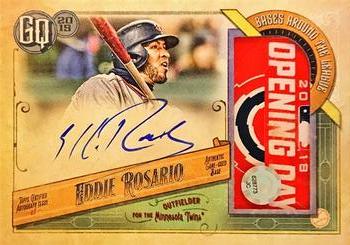 2019 Topps Gypsy Queen - Bases Around the League Autograph Relics #BAL-ER Eddie Rosario Front