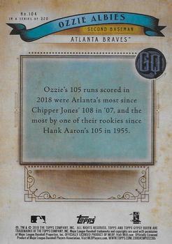2019 Topps Gypsy Queen - Chrome Box Topper #104 Ozzie Albies Back