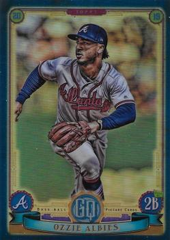 2019 Topps Gypsy Queen - Chrome Box Topper Indigo #104 Ozzie Albies Front