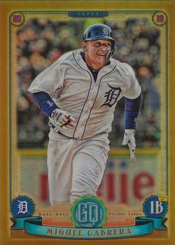 2019 Topps Gypsy Queen - Chrome Box Topper Gold #66 Miguel Cabrera Front