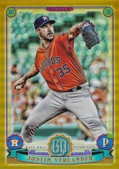 2019 Topps Gypsy Queen - Chrome Box Topper Gold #111 Justin Verlander Front