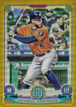 2019 Topps Gypsy Queen - Chrome Box Topper Gold #133 George Springer Front
