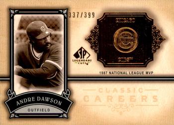 2005 SP Legendary Cuts - Classic Careers #CC-AD Andre Dawson Front