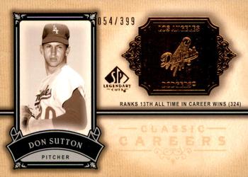 2005 SP Legendary Cuts - Classic Careers #CC-DO Don Sutton Front