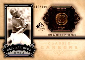 2005 SP Legendary Cuts - Classic Careers #CC-GM Gary Matthews Front