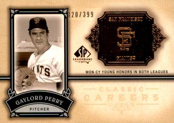 2005 SP Legendary Cuts - Classic Careers #CC-GP Gaylord Perry Front
