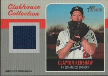 2019 Topps Heritage - Clubhouse Collection Relics Exclusive #ECCR-CK Clayton Kershaw Front
