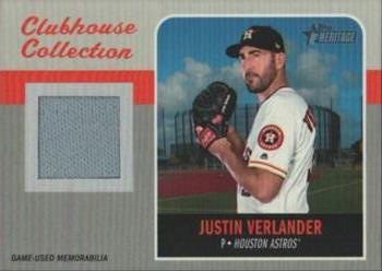 2019 Topps Heritage - Clubhouse Collection Relics Exclusive #ECCR-JV Justin Verlander Front