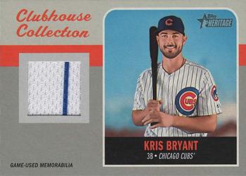 2019 Topps Heritage - Clubhouse Collection Relics Exclusive #ECCR-KB Kris Bryant Front