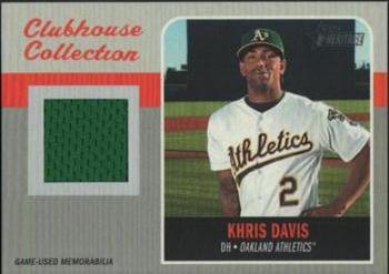 2019 Topps Heritage - Clubhouse Collection Relics Exclusive #ECCR-KD Khris Davis Front