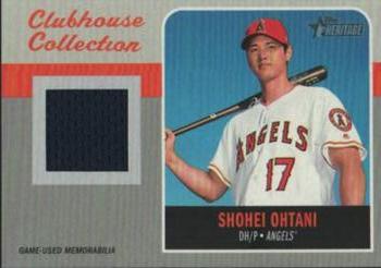 2019 Topps Heritage - Clubhouse Collection Relics Exclusive #ECCR-SO Shohei Ohtani Front