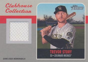 2019 Topps Heritage - Clubhouse Collection Relics Exclusive #ECCR-TS Trevor Story Front
