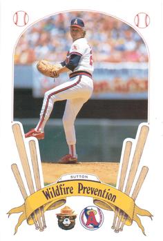 1987 California Angels Smokey #2 Don Sutton Front