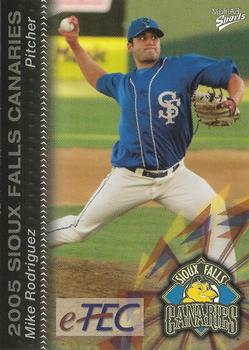 2005 MultiAd Sioux Falls Canaries #18 Mike Rodriguez Front