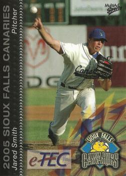 2005 MultiAd Sioux Falls Canaries #19 Jared Smith Front