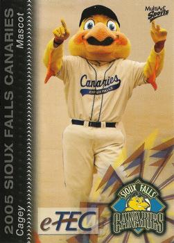 2005 MultiAd Sioux Falls Canaries #26 Cagey Front