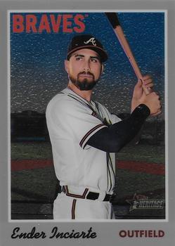 2019 Topps Heritage - Chrome (Walmart Exclusives) #THC-105 Ender Inciarte Front