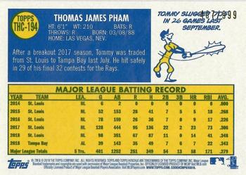2019 Topps Heritage - Chrome (Walmart Exclusives) #THC-194 Tommy Pham Back