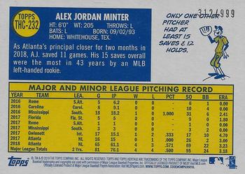 2019 Topps Heritage - Chrome (Walmart Exclusives) #THC-232 A.J. Minter Back