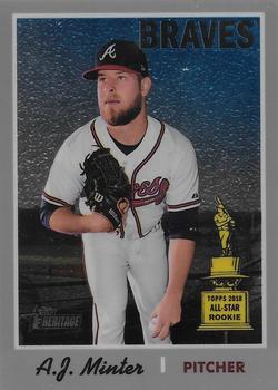 2019 Topps Heritage - Chrome (Walmart Exclusives) #THC-232 A.J. Minter Front