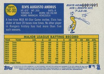 2019 Topps Heritage - Chrome (Walmart Exclusives) #THC-303 Elvis Andrus Back